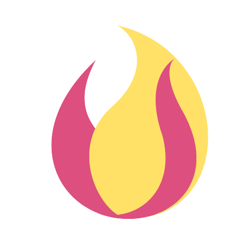 Unifire-logo - Een faam van geel en rood